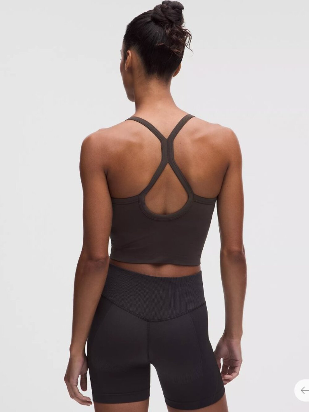 NWOT Lululemon Get Low Cross-Back Training Top Light Support, B/C Cup - Brown